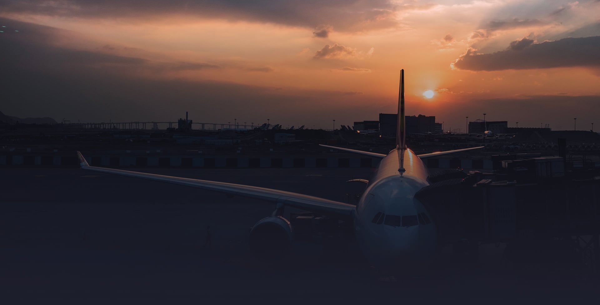 Airport aircraft background