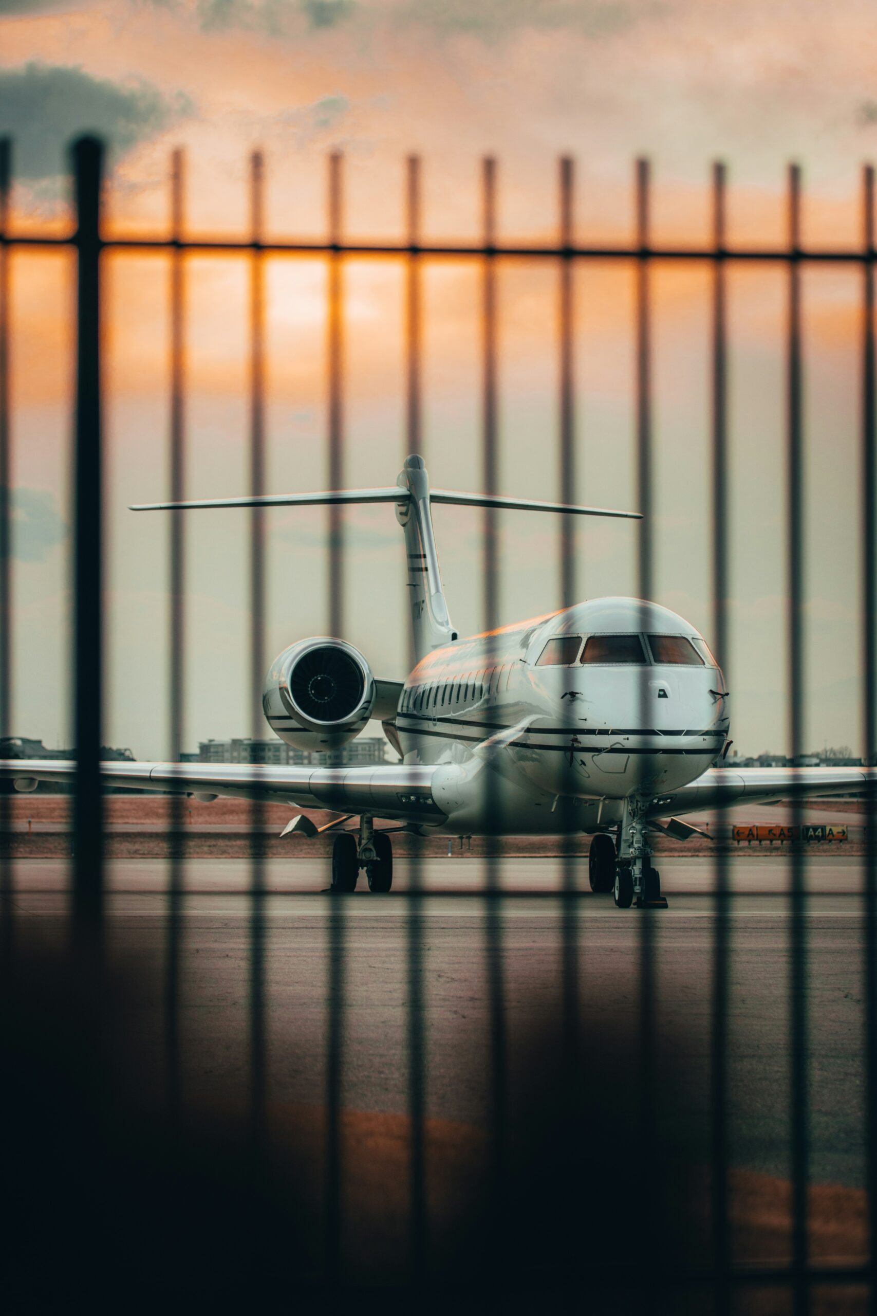 Private jet luggage transported on a long-distance private flight