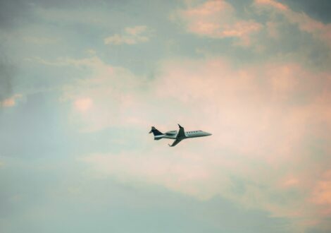 Private Plane in the sky